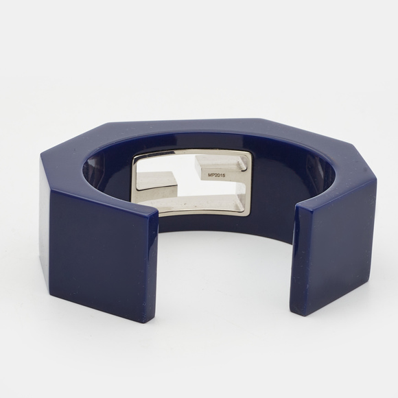 FENDI Baguette Resin Silver Tone Bracelet M - Picture 2 of 5